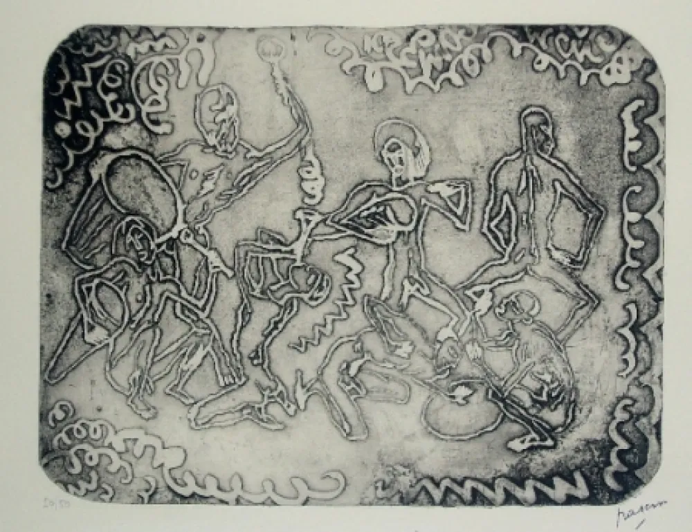 Aquatinta Pascin - Jazz Band