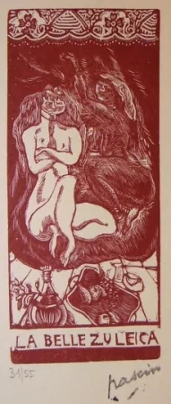 Lithographie Pascin - La belle Zuleica