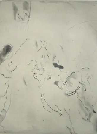 Kaltnadelradierung Pascin - Toilette de Bethsabée