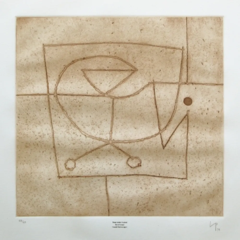 Radierung Pasmore - Deep inside I looked