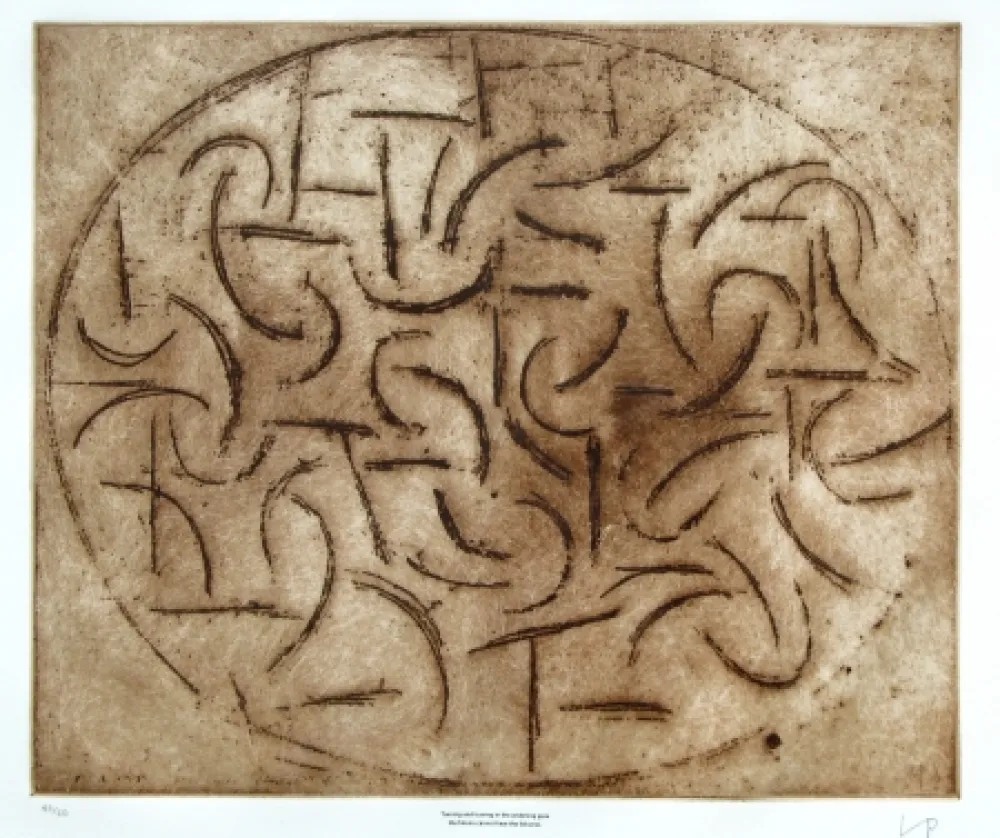 Radierung Pasmore - Turning and turning