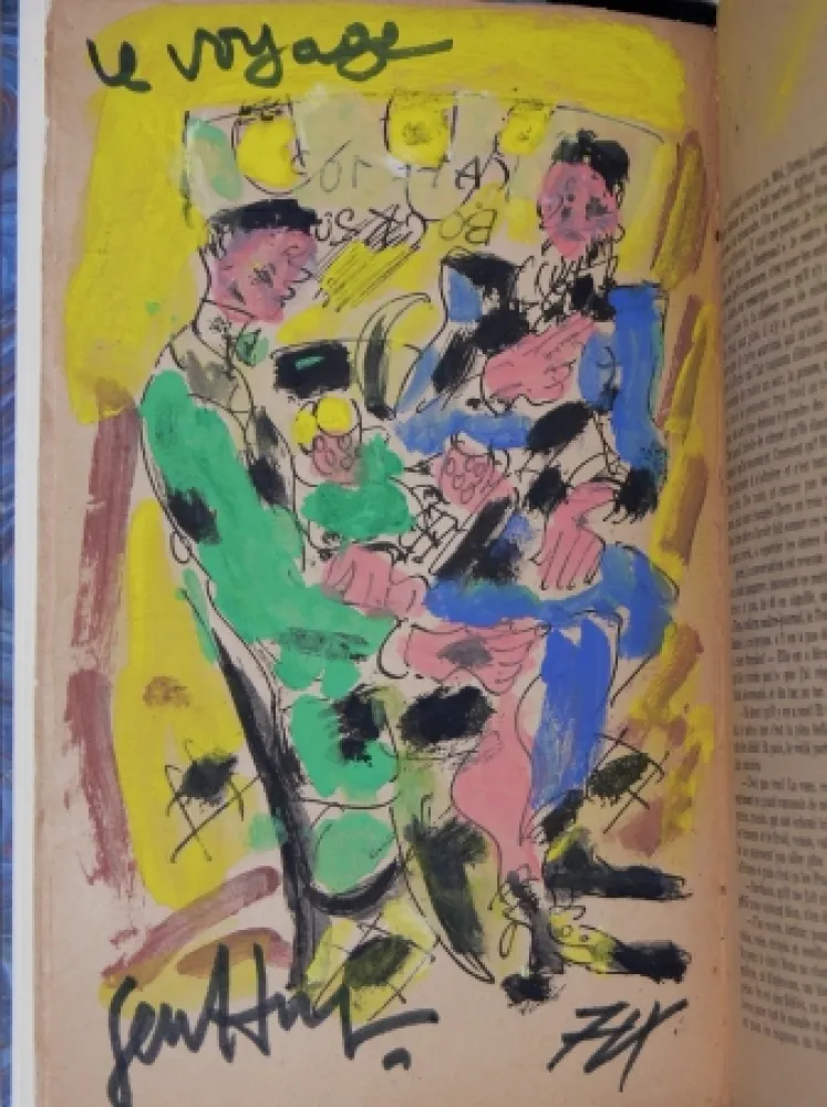 Illustriertes Buch Paul  -  Louis-Ferdinand Céline - VOYAGE AU BOUT DE LA NUIT - Gouache 