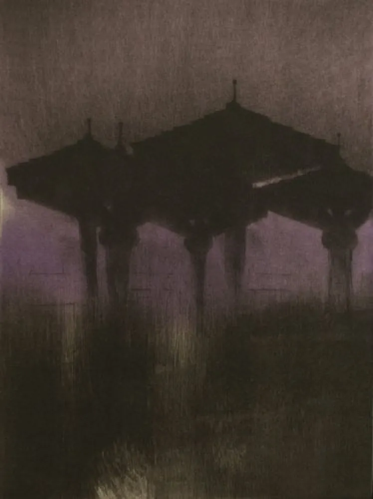 Kaltnadelradierung Paul P - Parasols