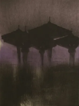 Kaltnadelradierung Paul P - Parasols