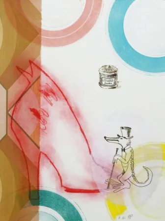 Radierung Pazos - A sus pies señora