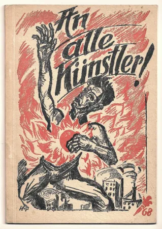 Illustriertes Buch Pechstein - An alle Künstler! (To all the artists!) 