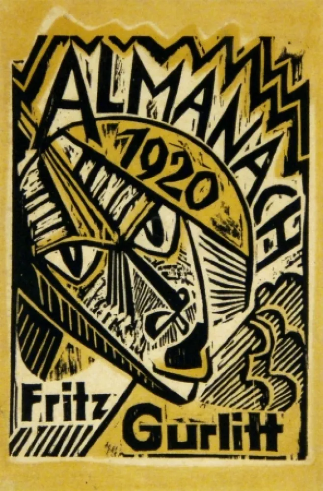 Holzschnitt Pechstein - Maske (Mask)