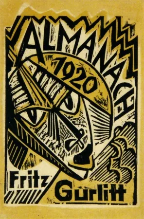 Holzschnitt Pechstein - Maske (Mask)