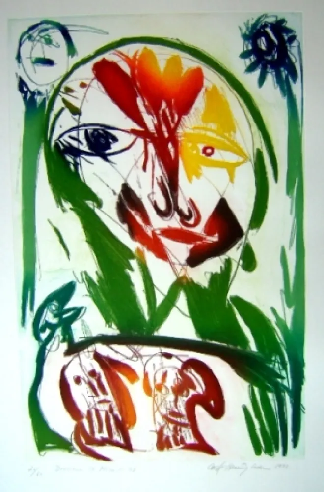 Aquatinta Pedersen - Derriere le Miroir