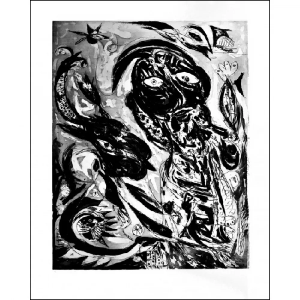 Aquatinta Pedersen - La  Reve de la licorne