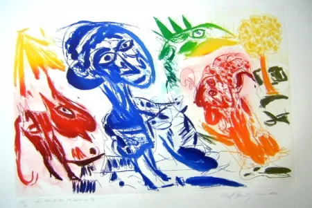 Aquatinta Pedersen - Le courtisan ensorcele