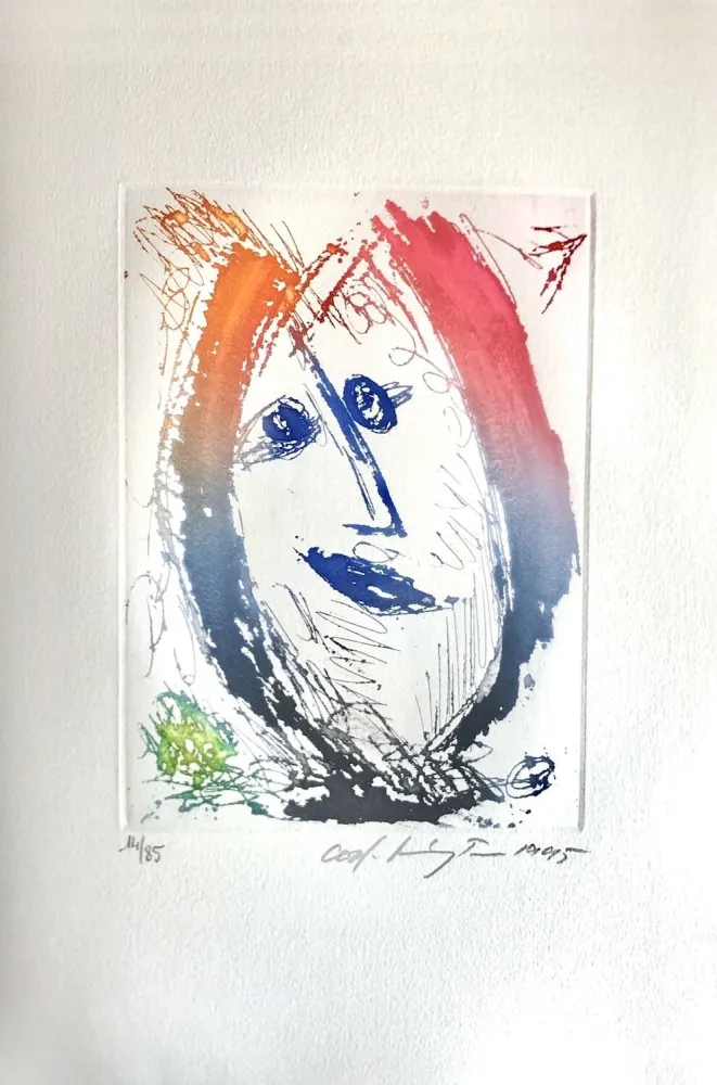 Radierung Pedersen - Quatre chansons pour un château de Puisaye