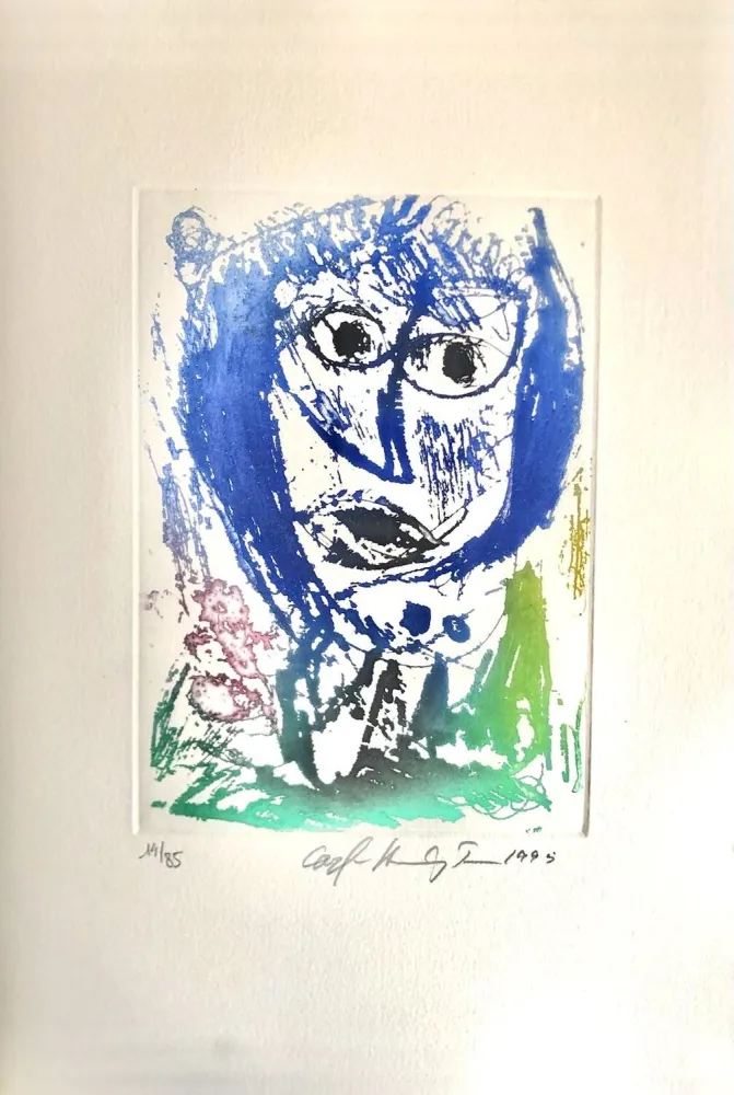 Radierung Pedersen - Quatre chansons pour un château de Puisaye