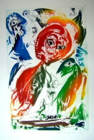 Aquatinta Pedersen - Tempete nocturen