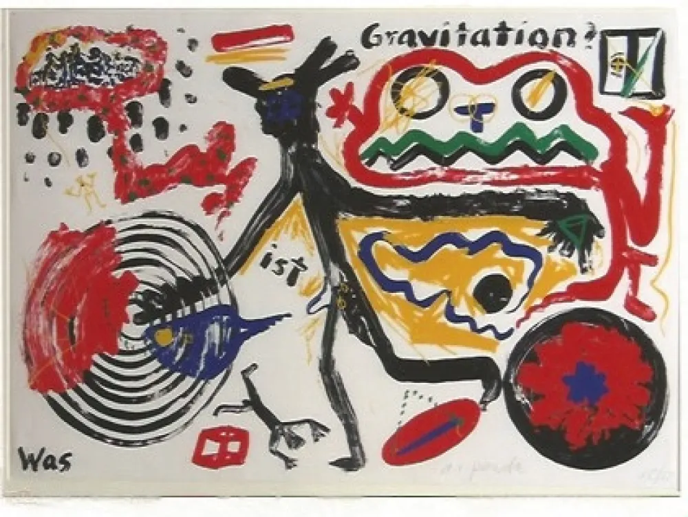 Siebdruck Penck - Was ist Gravitation
