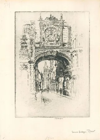 Stich Pennell - Grosse horloge, Rouen