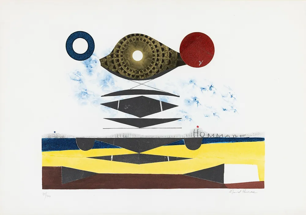 Lithographie Penrose - Hommage (a Man Ray)