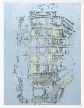 Digitale Druckgrafik Perez - Normandie (blue)