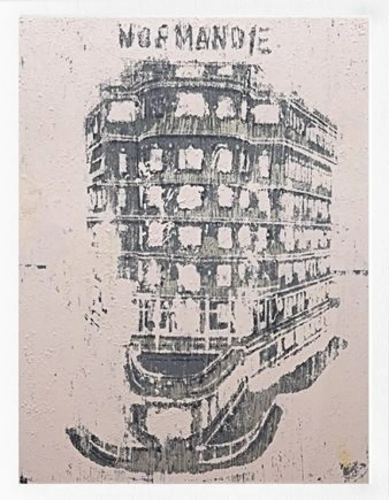 Digitale Druckgrafik Perez - Normandie (pink)