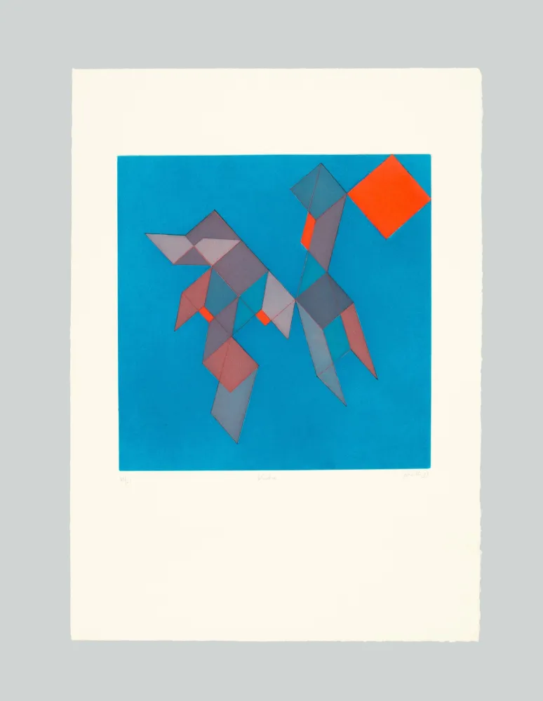 Radierung Und Aquatinta Perilli - Bludra