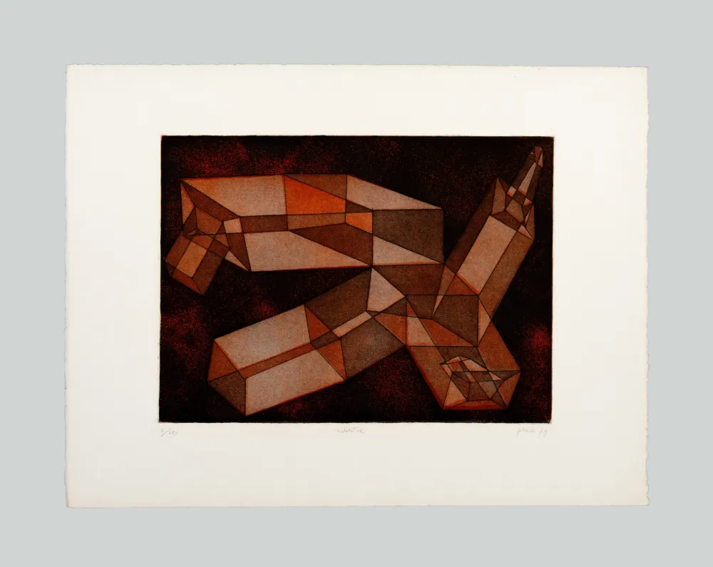 Radierung Und Aquatinta Perilli - Rubestre