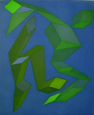 Radierung Und Aquatinta Perilli - Tanzeclabirinthen