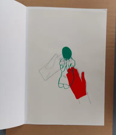 Siebdruck Pétrovitch - LES MAINS ROUGES