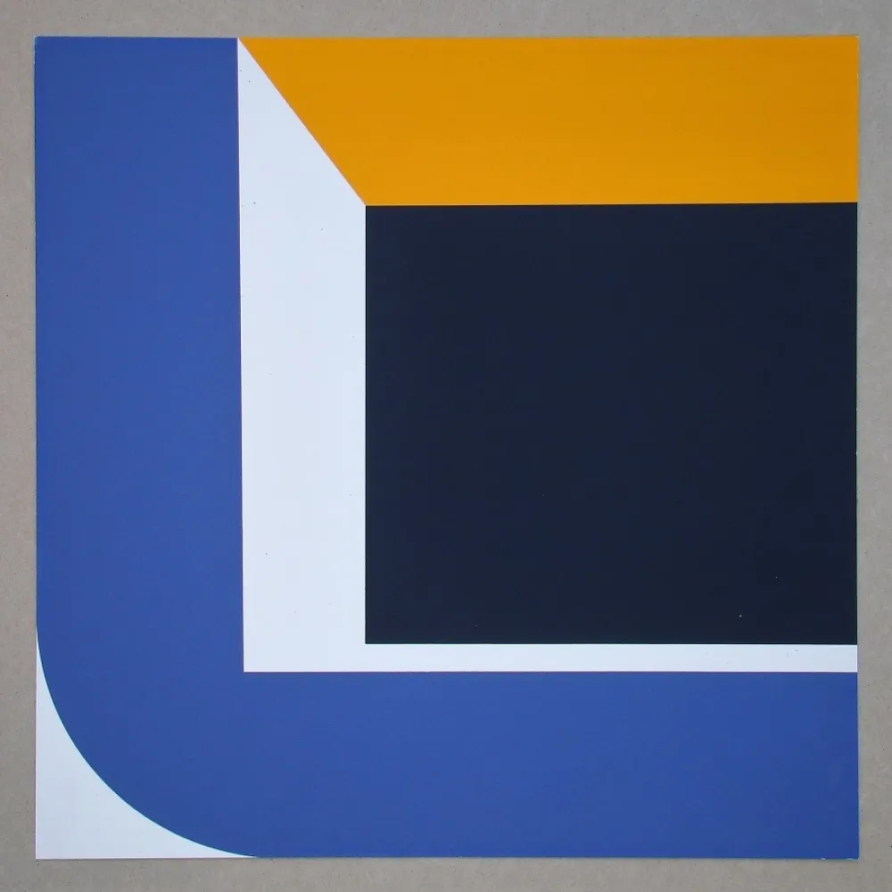 Siebdruck Pfahler - Konkrete Komposition