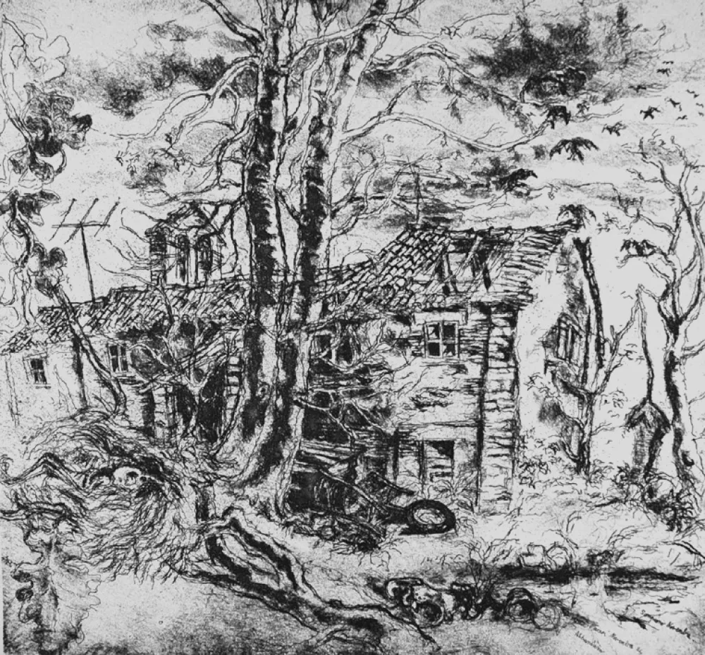 Radierung Piacesi - Abbandono