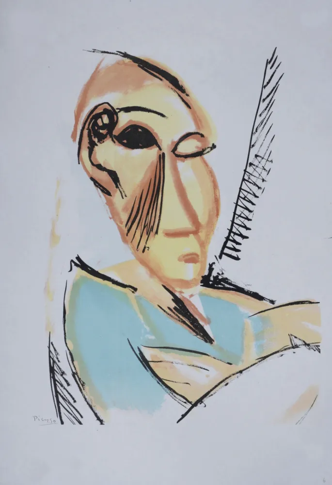 Lithographie Picasso (After) - Étude pour Les Demoiselles d'Avignon, 1946