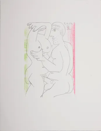 Lithographie Picasso (After) - Le Goût du Bonheur (W), 1970