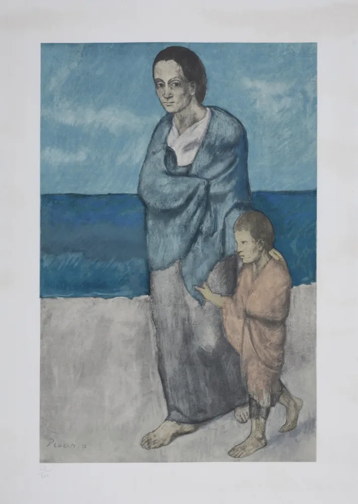 Keine Technische Picasso (After) - Mère et enfant, circa 1950