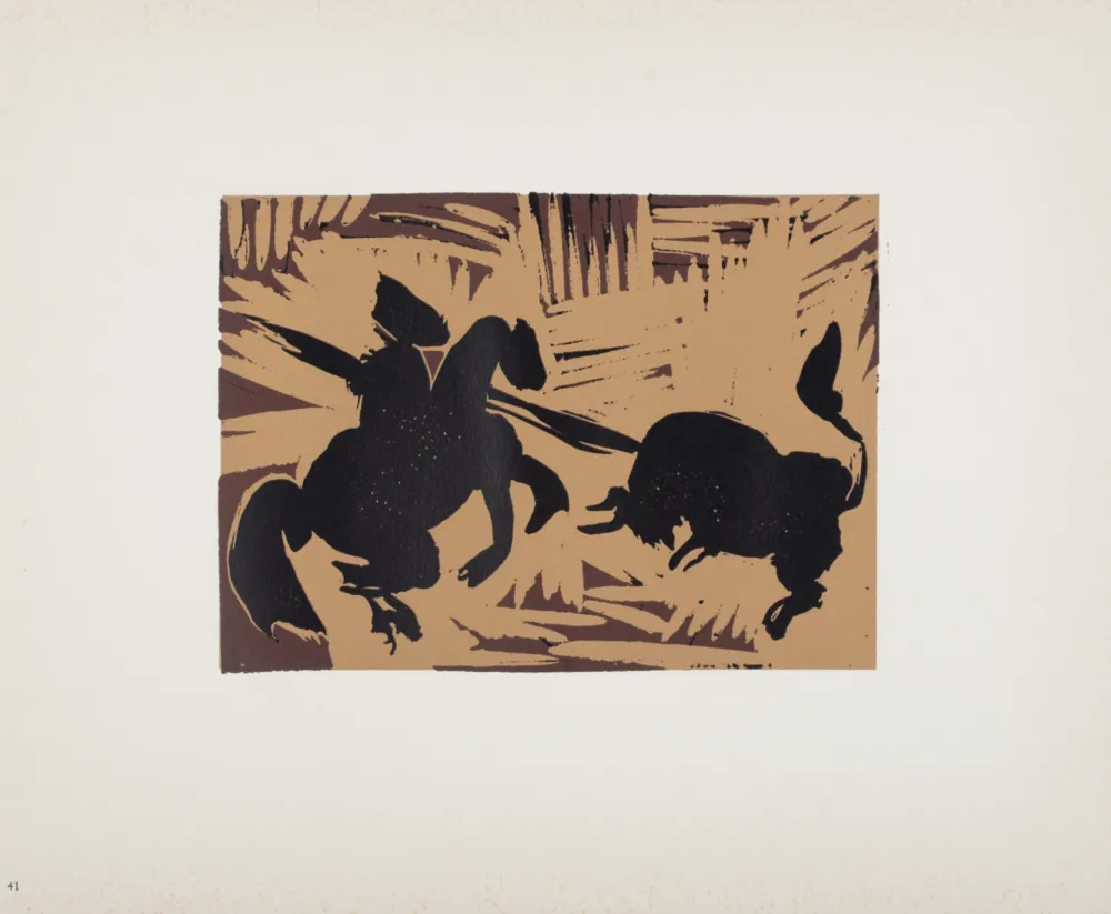 Linolschnitt Picasso (After) - Pique, 1962
