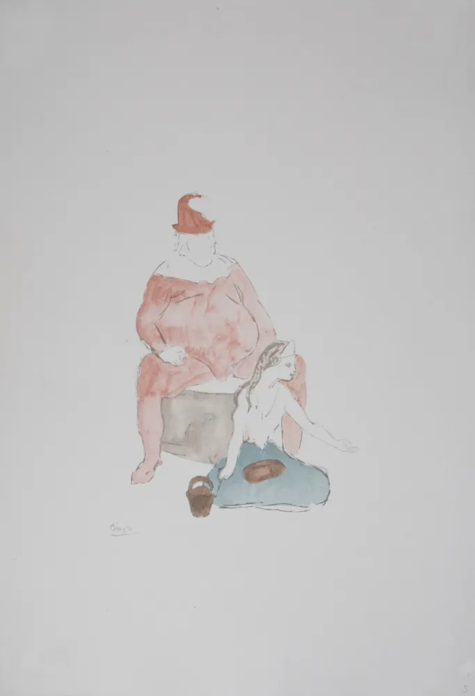 Lithographie Picasso (After) - Saltimbanque, 1946