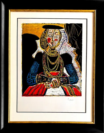 Lithographie Picasso - Buste de Femme d’après Cranach le Jeune