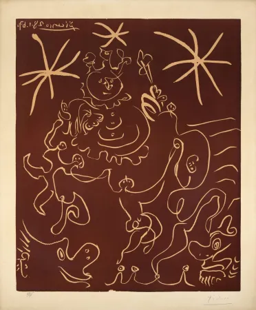 Linolschnitt Picasso - Carnaval