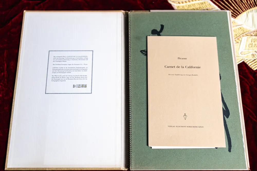 Illustriertes Buch Picasso - Carnet de Californie 1th edition numbered 