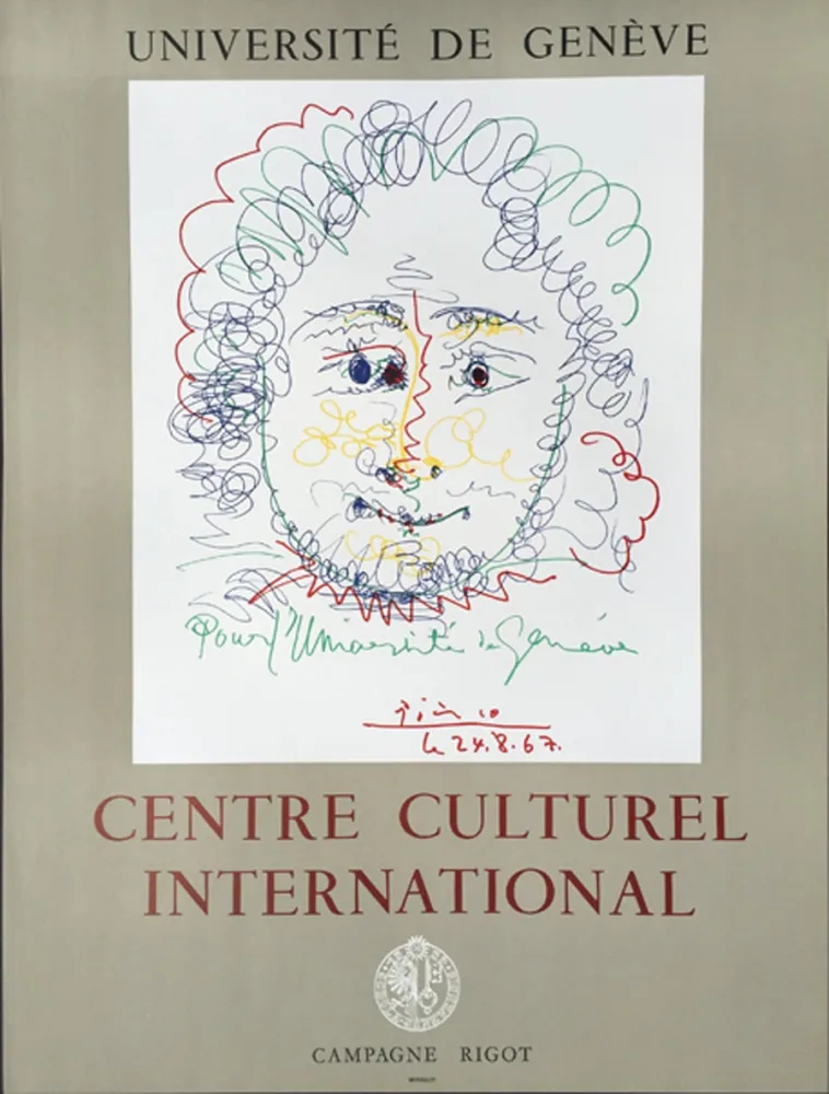 Lithographie Picasso - Centre Culturel International - GENEVE