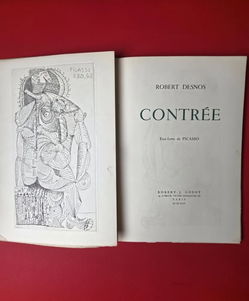 Illustriertes Buch Picasso - Contrèè - Robert Desnos