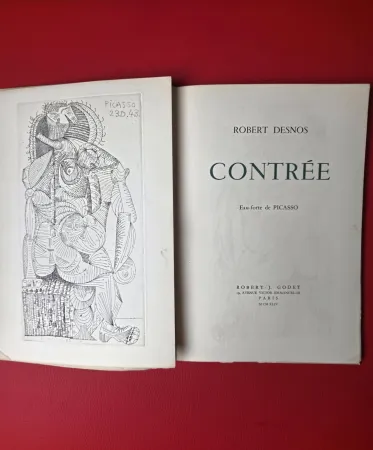 Illustriertes Buch Picasso - Contrèè - Robert Desnos