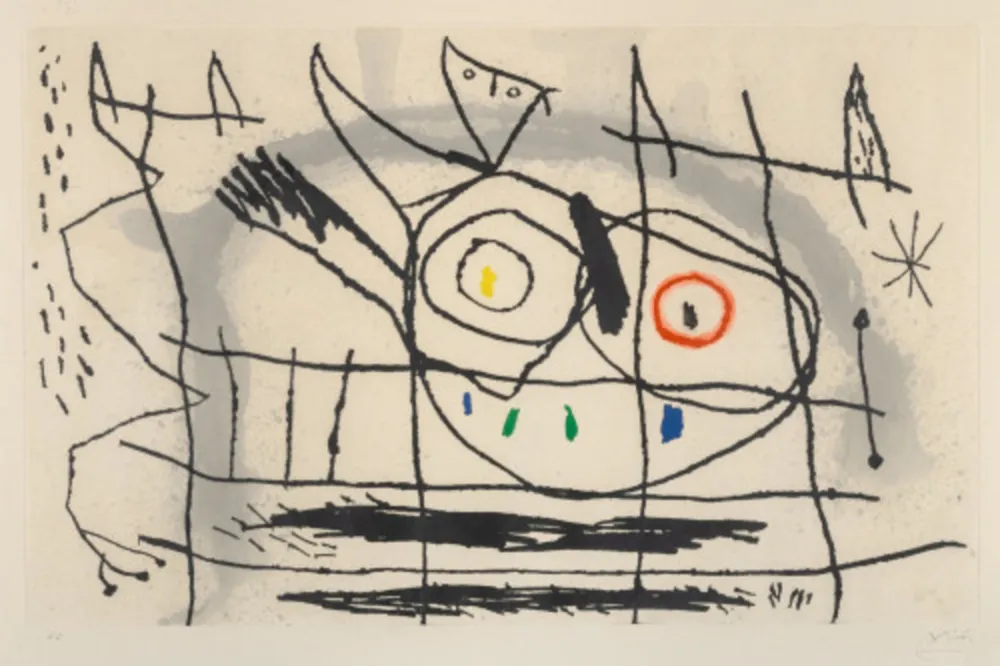 Radierung Und Aquatinta Picasso - Couple d'Oiseaux II