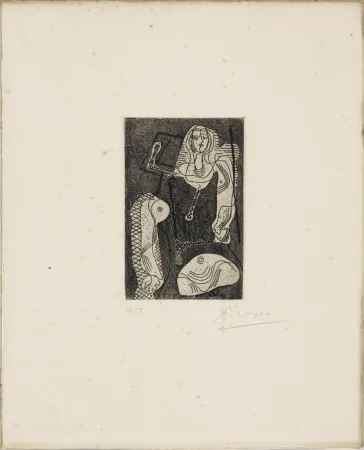 Radierung Picasso - C.Zervos. PICASSO ŒUVRES 1920-1926. 1/50 avec l'eau-forte originale signée (1926).