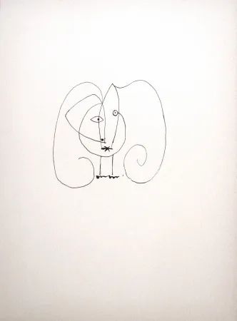 Lithographie Picasso - Dans l’atelier de Picasso