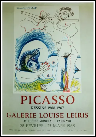 Plakat Picasso - EXPO 1968 GALERIE LOUISE LEIRIS