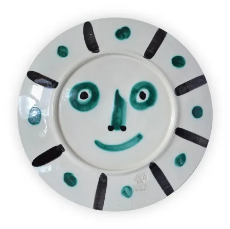 Keramik Picasso - Face with palm-leaves #366