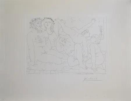 Stich Picasso - Famille de Saltimbanques (B163 Vollard)