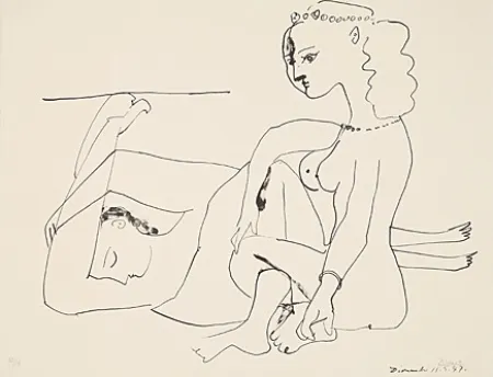 Lithographie Picasso - Femmes sur la plage