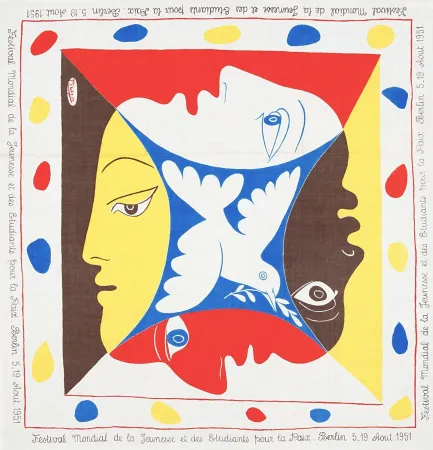 Siebdruck Picasso - Festival Mondial pour la Paix