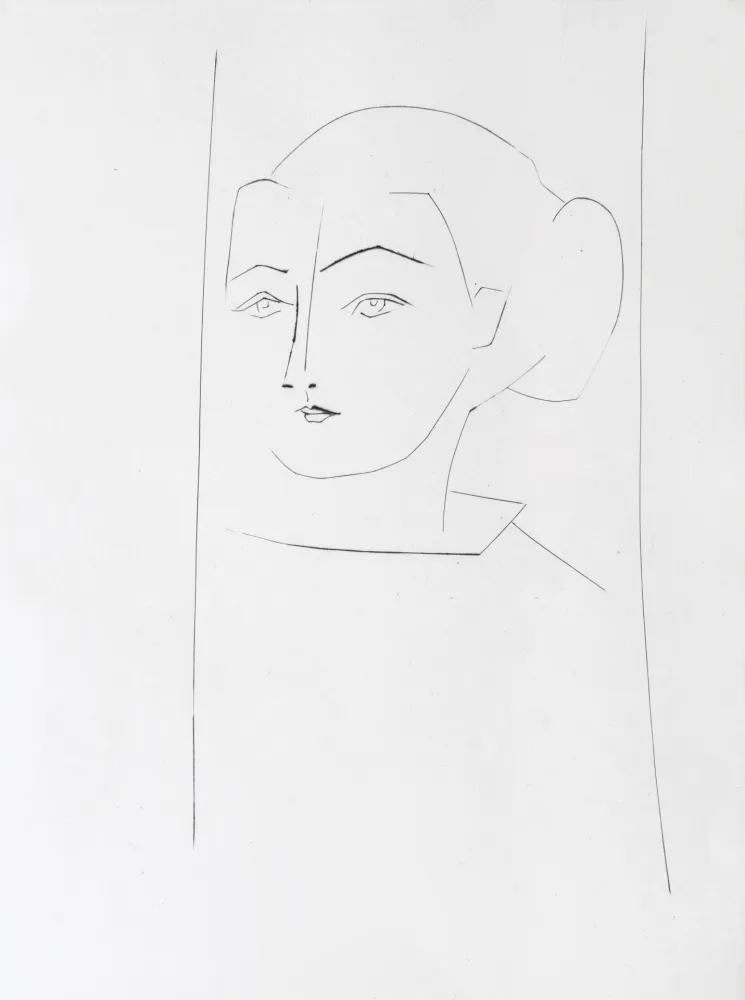 Stich Picasso - Head of a Woman Wearing her hair in a Chignon
