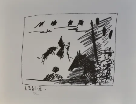Lithographie Picasso - Jeu de la Cape